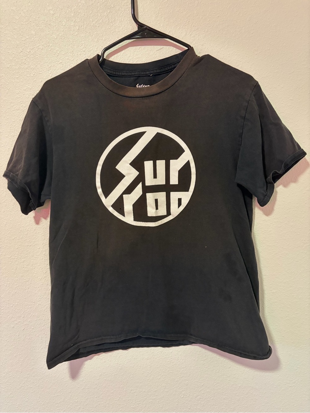 ⁠Surron Official Graphic Logo Tee Black Adult Small - Distressed